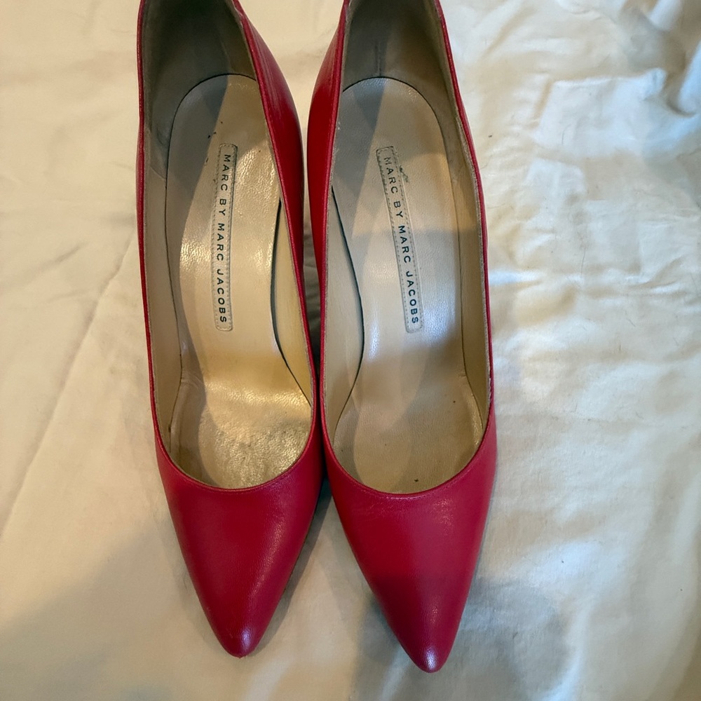 Marc By Marc Jacobs Vibrant Red Heels